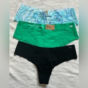Victoria's Secret Panties Set 3- Marble Blue, Green, Black